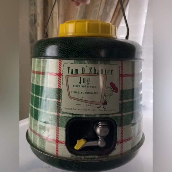 Vintage Other - Vintage Tam O' Shanter Insulated Metal Jug - Green Plaid Thermos Original Box